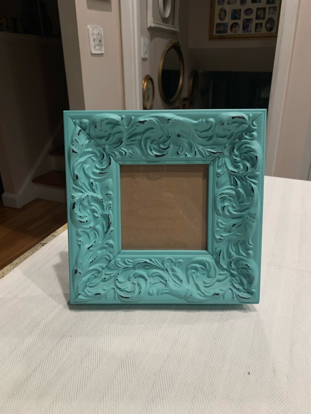 Decorative Turquoise Swirl Photo Frame
